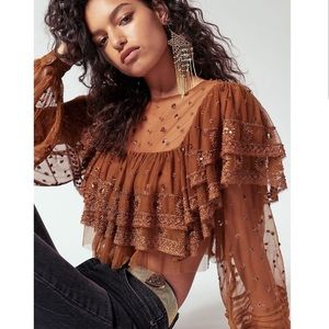 Free people aged bronze top
